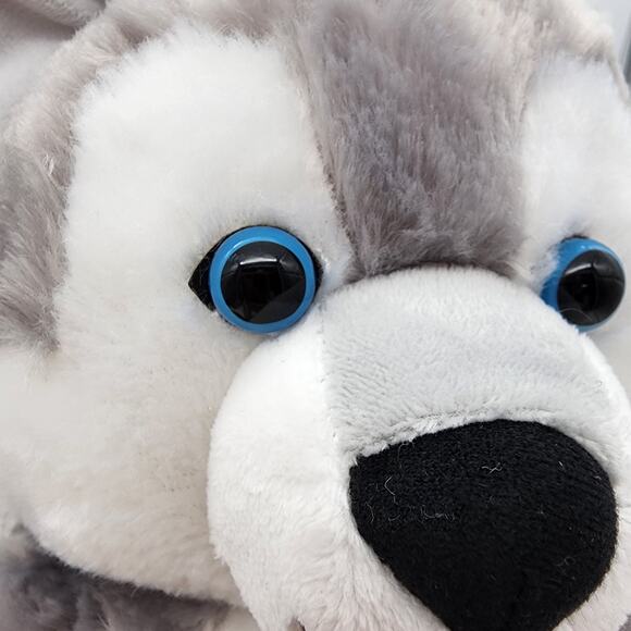 Build a Bear Wiley The Wolf Plush 16" Great Wolf Lodge Gray Hard Blue Eyes BAB - Picture 11 of 11